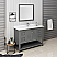 48" Gray Wood Veneer Traditional Bathroom Vanity w/ Mirror