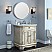 32" Single Sink Bathroom Vanity White Marble Countertop