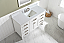 Modern 54" Single Sink Vanity with 1" Thick White Quartz Countertop in White Finish