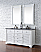 James Martin Savannah Collection 60" Double Vanity Cabinet, Bright White
