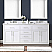 72" Double-Sink Vanity in White Finish