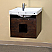 48.8" Double Wall Mount Style Sink Vanity Wood Walnut