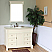 50" Single Sink Vanity-Wood-Cream White