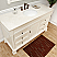  60" Single Sink Vanity-Wood-Cream White with Mirror and Linen Cabinet Options