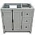 36" Single Vanity in Gray Ash Finish - Cabinet Only with Door Options