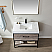 36G" Single Sink Bath Vanity in Suleiman Oak with White Composite Grain Stone Countertop without Mirror