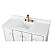 48" Modern Bathroom Sink Vanity White Finish in White Quartz Top with Backsplash Option