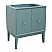 30" Single Vanity in Aqua Blue Finish - Cabinet Only with Countertop, Backsplash and Mirror Options