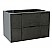 30" Single Wall Mount Vanity in Linen Gray Finish - Cabinet Only with Countertop, Backsplash and Mirror Options