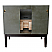 36" Single Vanity in Linen Gray Finish - Cabinet Only with Backsplash, Mirror and Countertop Options