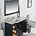 49" Single Sink Vanity in Dark Gray Finish with White Carrara Marble Top with Mirror Option
