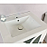 24" Single Vanity Manufactured Woods in White Finish with Ceramic Top and White Ceramic Sink