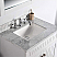 31" Single Vanity in White Finish with White Carrara Marble Top