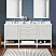 Issac Edwards Collection 72" Bath Double Vanity, White Engineered Stone Countertop