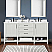 Issac Edwards Collection 72" Bath Double Vanity, White Engineered Stone Countertop