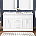 Issac Edwards Collection  60" Double Vanity  Cabinet, White Engineered Stone Countertop