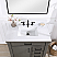 36" Single Sink Bath Vanity in Rust Grey with White Composite Countertop