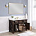 48" Single Sink Bath Vanity in Deep Walnut with White Composite Countertop