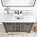 48" Single Sink Bath Vanity in Rust Grey with White Composite Countertop