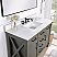 48" Single Sink Bath Vanity in Rust Grey with White Composite Countertop