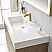 48" Single Sink Bath Vanity in North American Oak with White Composite Integral Square Sink Top