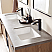 63" Double Sink Bath Vanity in North American Oak with Grey Sintered Stone Top