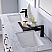 Issac Edwards Collection 60" Double Bathroom Vanity Set in White and Carrara White Marble Countertop with Mirror
