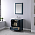  Issac Edwards Collection 30" Single Bathroom Vanity Set in Classic Blue and Carrara White Marble Countertop without Mirror