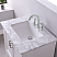  Issac Edwards Collection 30" Single Bathroom Vanity Set in White and Carrara White Marble Countertop without Mirror