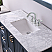 Issac Edwards Collection 48" Single Bathroom Vanity Set in Classic Blue and Carrara White Marble Countertop without Mirror
