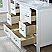 Issac Edwards Collection 42" Single Bathroom Vanity Set in White and Carrara White Marble Countertop without Mirror