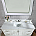 Issac Edwards Collection 60" Single Bathroom Vanity Set in White and Carrara White Marble Countertop without Mirror