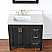 Issac Edwards Collection 36" Single Bathroom Vanity Set in Black Oak with Carrara White Composite Stone Countertop with Mirror