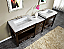 Silkroad 92" Moduler Bathroom Vanity Espresso Finish