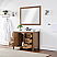 Issac Edwards Collection 48" Single Bathroom Vanity Set in Brown Pine with Carrara White Composite Stone Countertop without Mirror