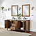 Issac Edwards Collection 72" Double Bathroom Vanity Set in Brown Pine with Carrara White Composite Stone Countertop without Mirror