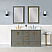  Issac Edwards Collection 60" Double Bathroom Vanity Set in Gray Pine with Carrara White Composite Stone Countertop without Mirror