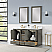  Issac Edwards Collection 60" Double Bathroom Vanity Set in Gray Pine with Carrara White Composite Stone Countertop without Mirror