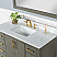 Issac Edwards Collection 48" Single Bathroom Vanity Set in Gray Pine with Carrara White Composite Stone Countertop without Mirror