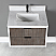 Issac Edwards Collection 30" Single Bathroom Vanity in Classical Gray with Carrara White Composite Stone Countertop without Mirror