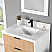 Issac Edwards Collection 30" Single Bathroom Vanity in Weathered Pine with Carrara White Composite Stone Countertop without Mirror