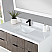 Issac Edwards Collection 48" Single Bathroom Vanity in Classical Gray with Carrara White Composite Stone Countertop without Mirror