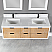 Issac Edwards Collection 60" Double Bathroom Vanity in Weathered Pine with Carrara White Composite Stone Countertop without Mirror