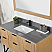 Issac Edwards Collection 48" Single Bathroom Vanity in Weathered Pine with Carrara White Composite Stone Countertop without Mirror