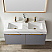 48M" Vanity in Grey with White Sintered Stone Countertop and undermount sink Without Mirror