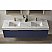 72" Vanity in Classic Blue with White Sintered Stone Countertop and undermount sink Without Mirror