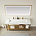 72" Single Sink Bath Vanity in Brushed Gold Metal Support with White One-Piece Composite Stone Sink Top