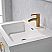  24" Vanity in White with Drop-In White Ceramic Basin Without Mirror