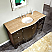 Silkroad 55 inch Single Sink Bathroom Vanity Travertine Top