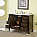 Silkroad 48 inch Contemporary Bathroom Vanity Dark Walnut Finish